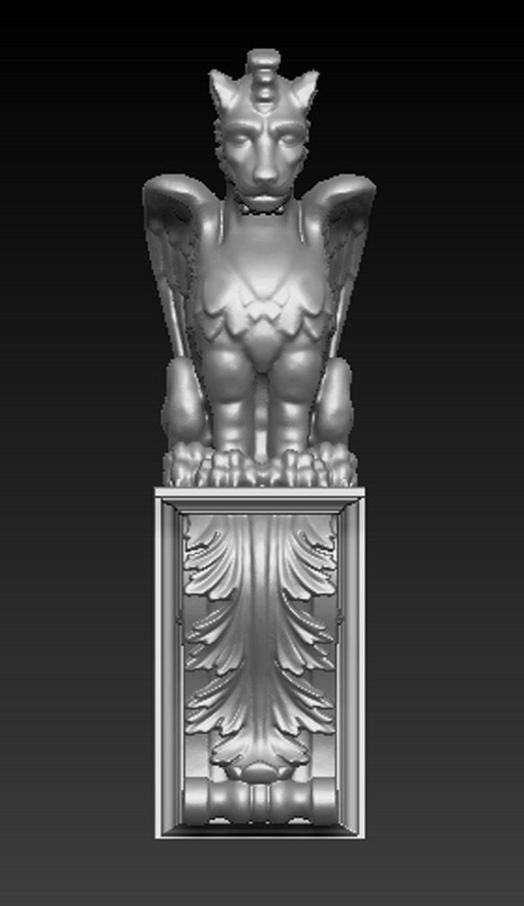 Corbel Decorative Dragon 3 3D print model_1