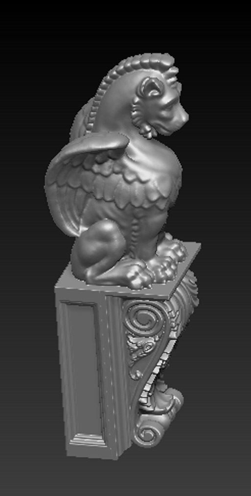 Corbel Decorative Dragon 3 3D print model_4