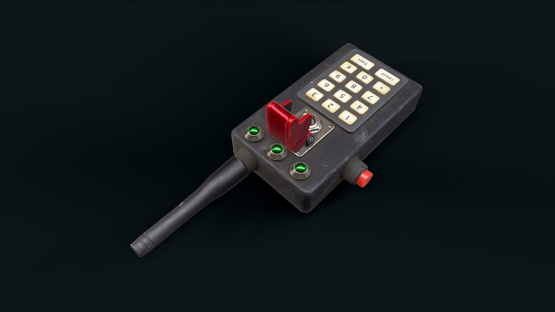 Electronic detonator 2 Low-poly 3D model_1