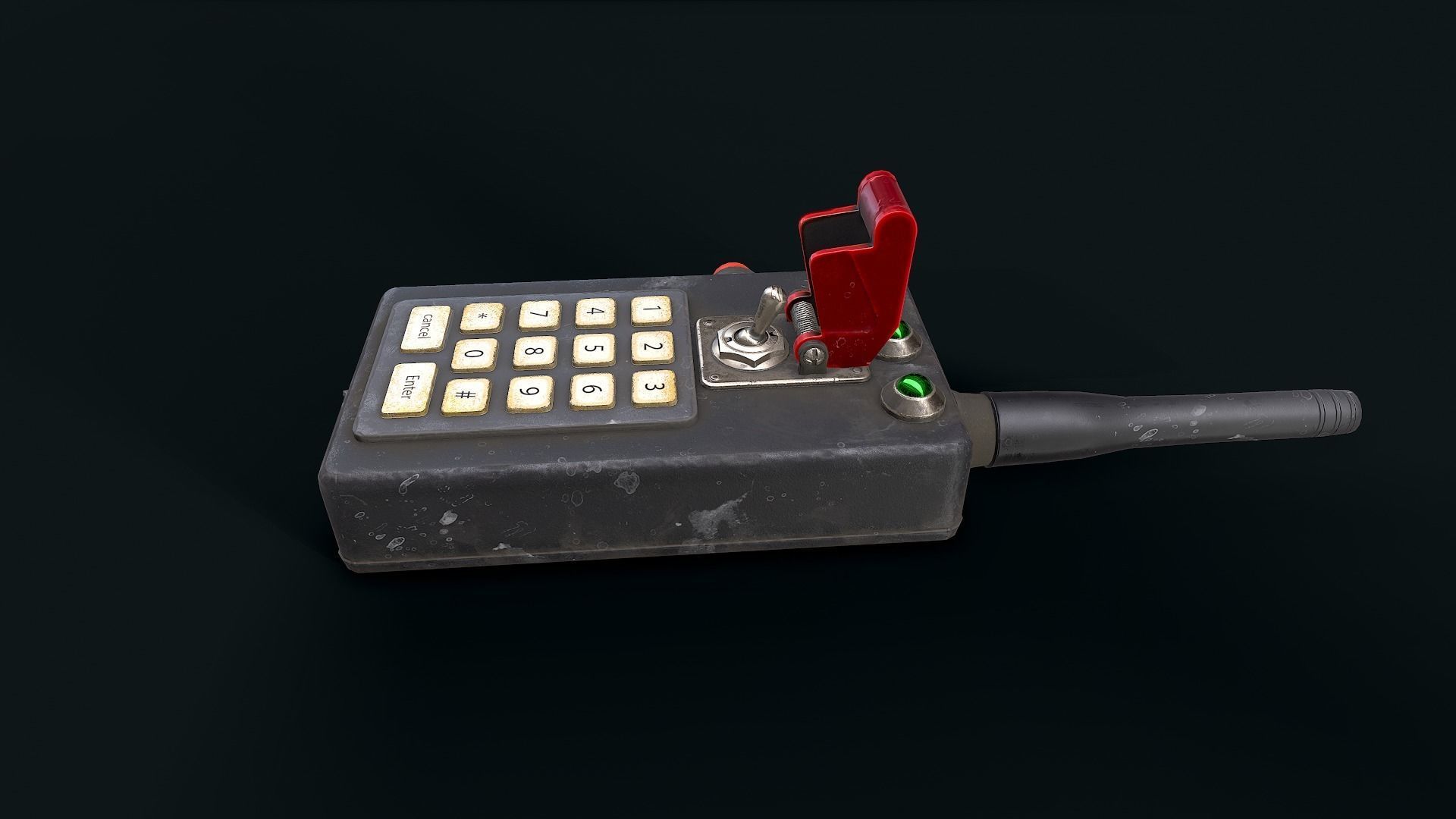 Electronic detonator 2 Low-poly 3D model_2