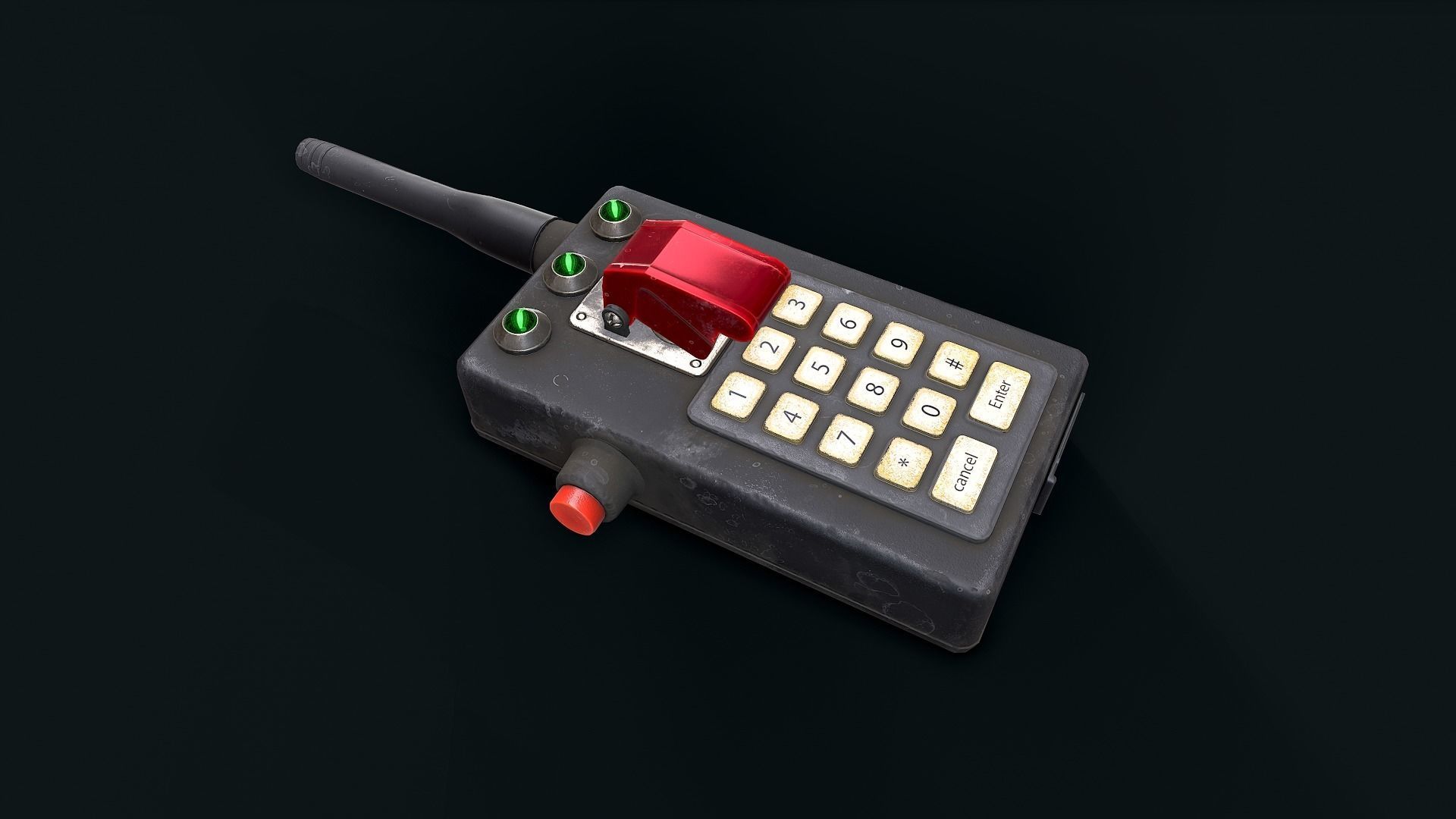 Electronic detonator 2 Low-poly 3D model_4