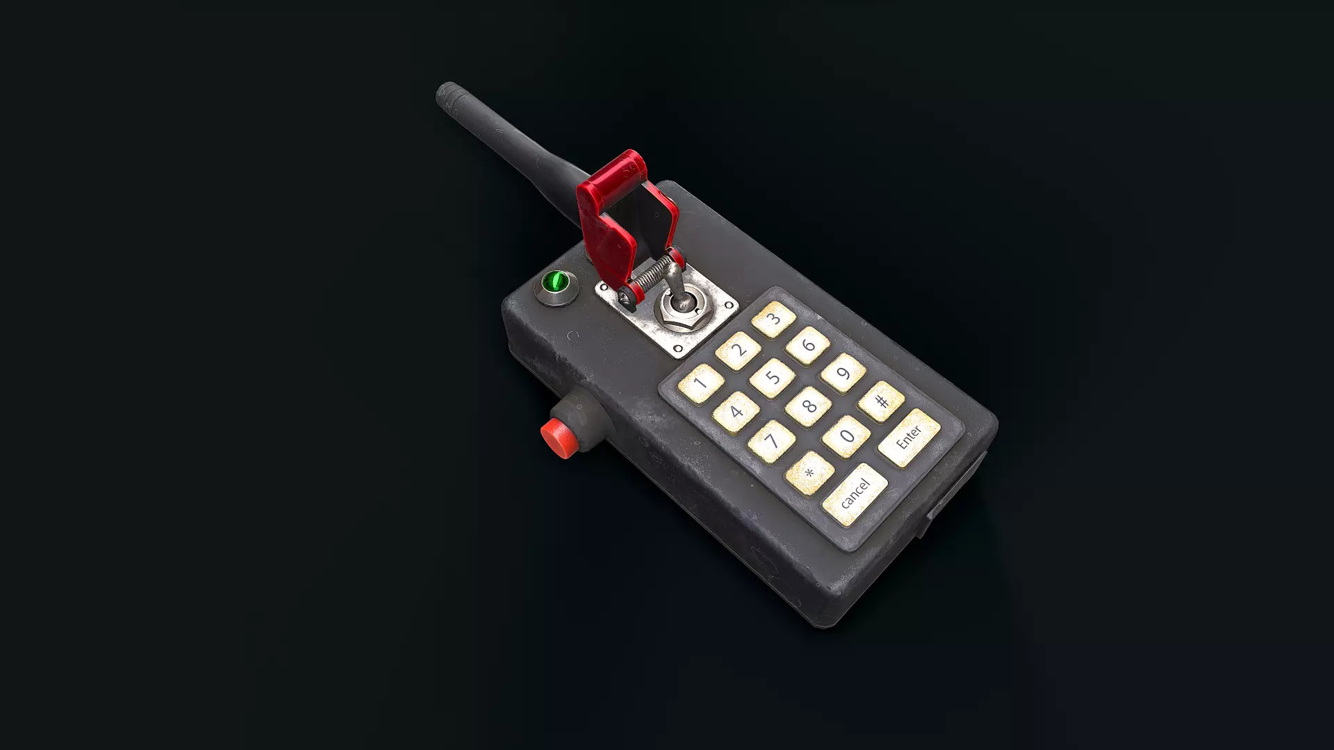 Electronic detonator 2 Low-poly 3D model_0