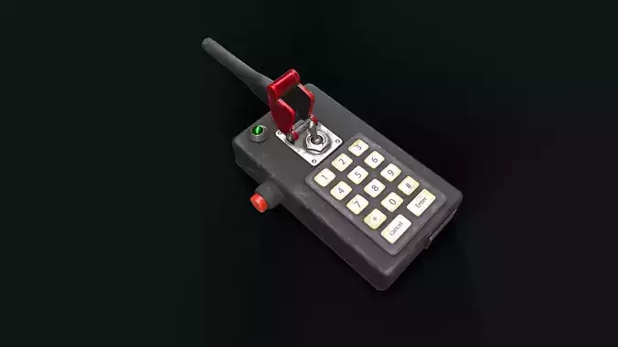 Electronic detonator 2 Low-poly 3D model
