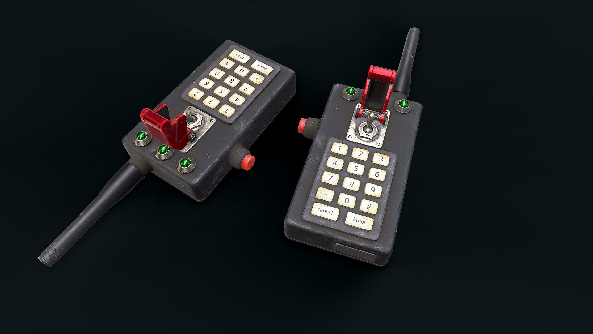 Electronic detonator 2 Low-poly 3D model_7