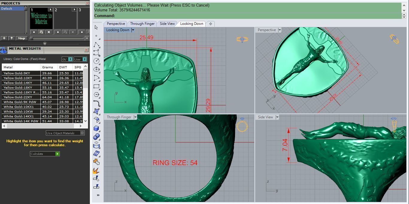 Jesus ring 1 3D print model_3