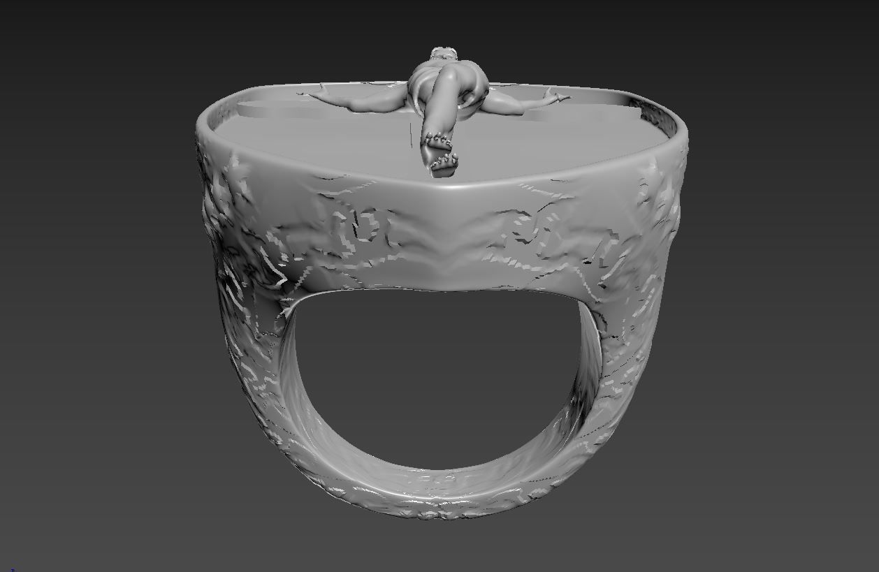 Jesus ring 1 3D print model_6