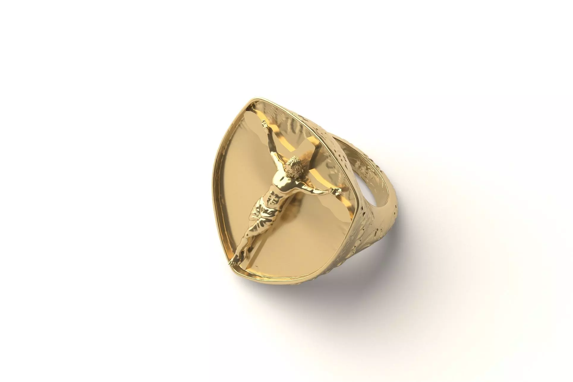 Jesus ring 1 3D print model_0