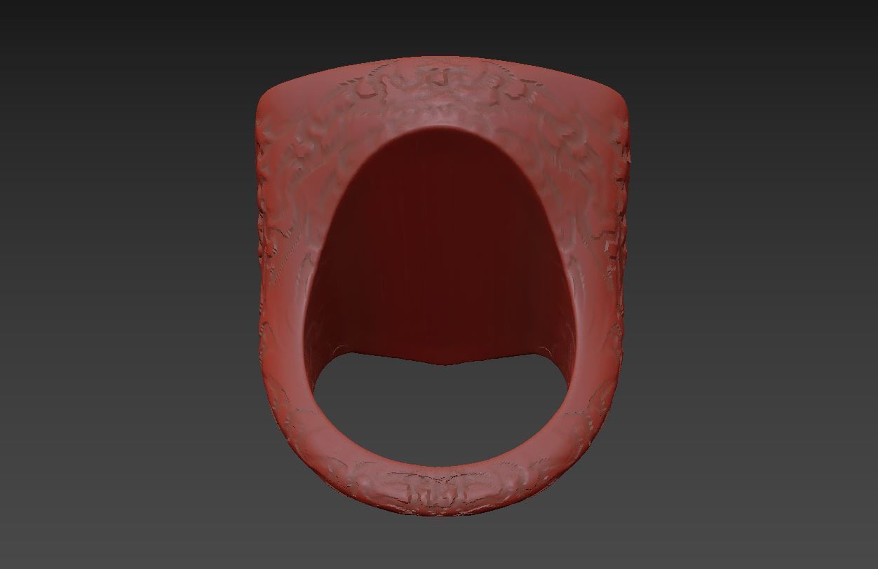 Jesus ring 1 3D print model_5