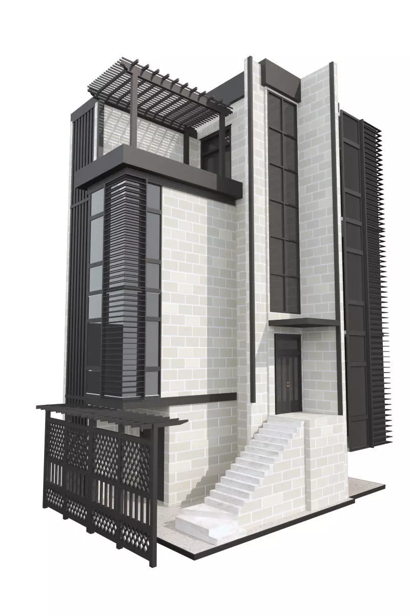 Modern Build 3D model_0