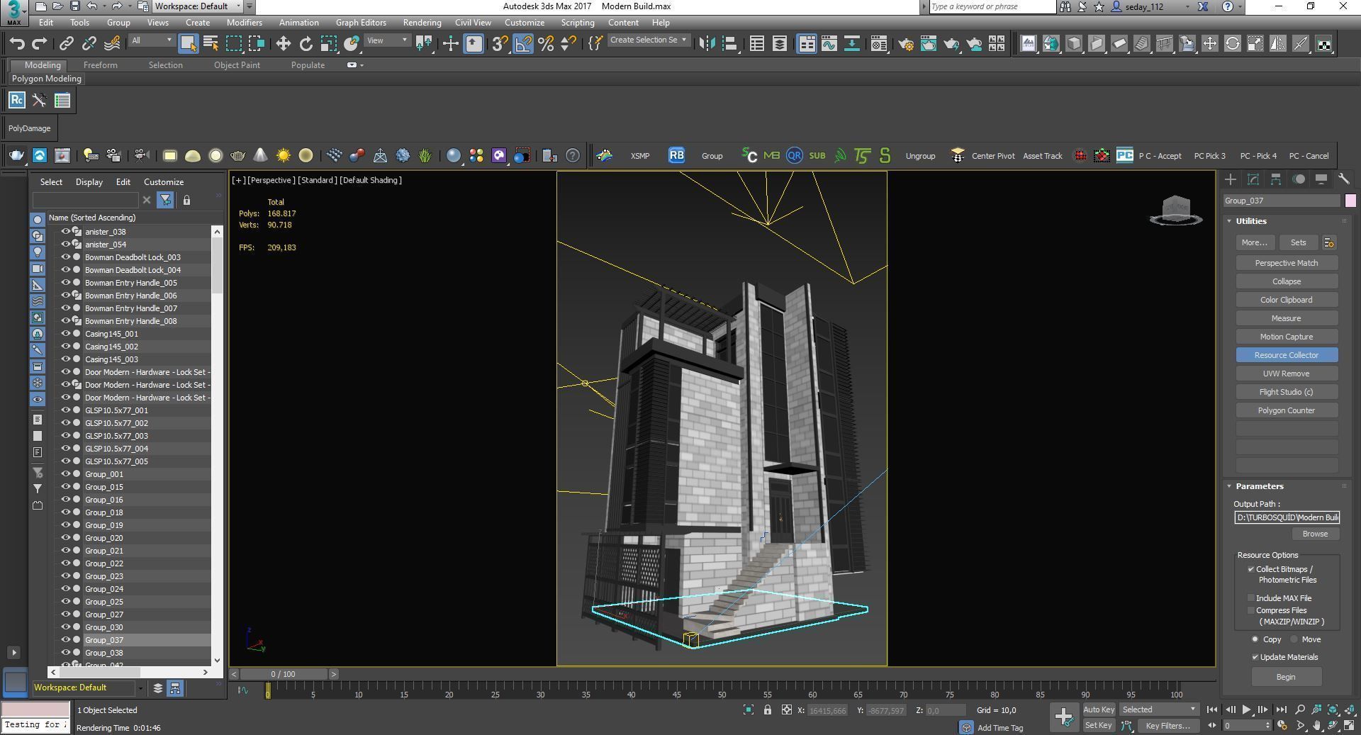 Modern Build 3D model_9