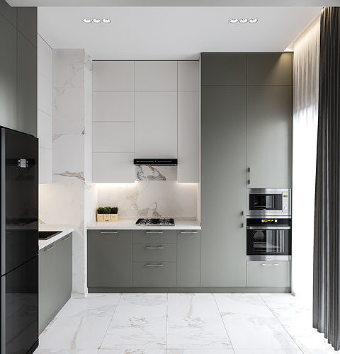 Interior scene 3D model 3