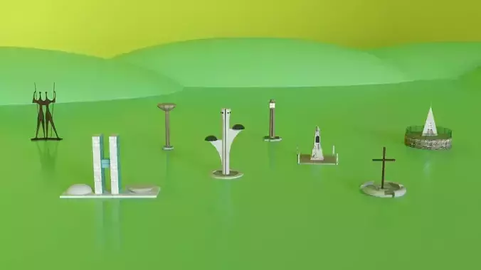 Monuments monuments of the city of Brasilia capital of Brazil