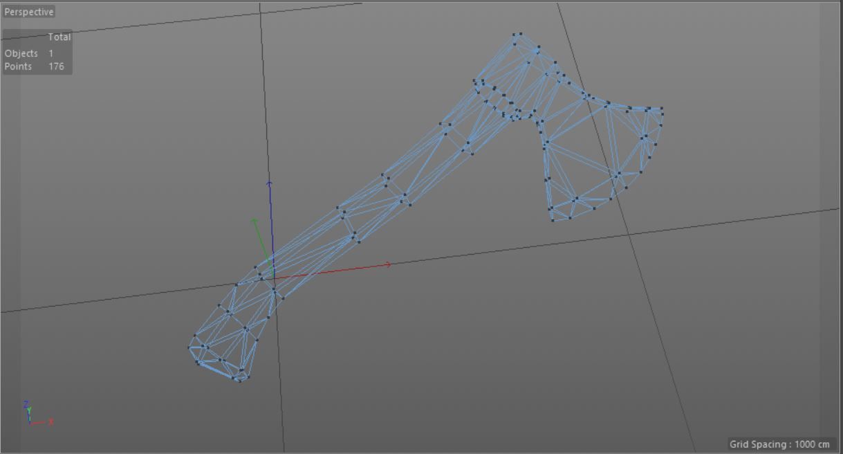 Axe Wooden Model Low-poly 3D model_9