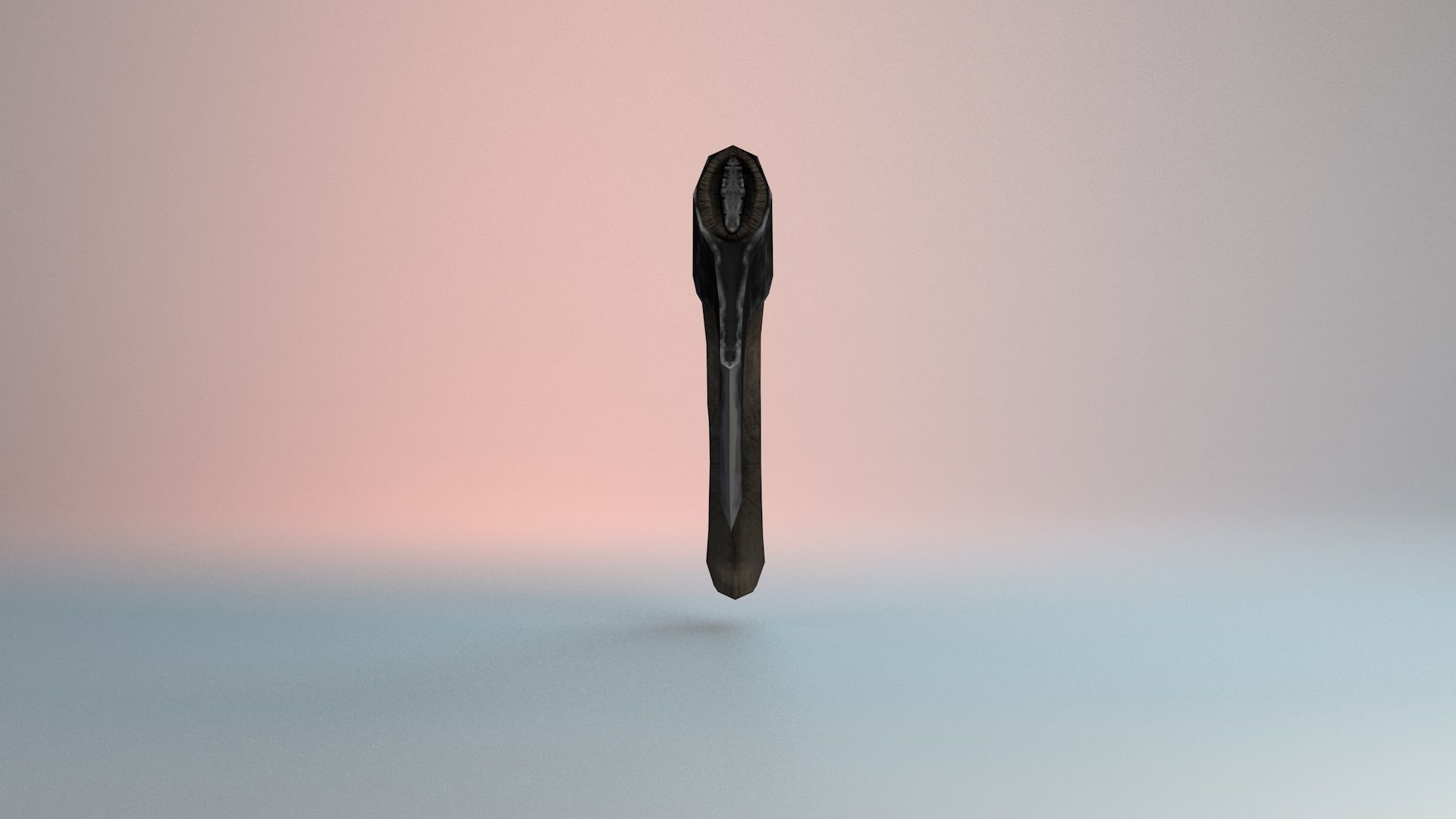 Axe Wooden Model Low-poly 3D model_5