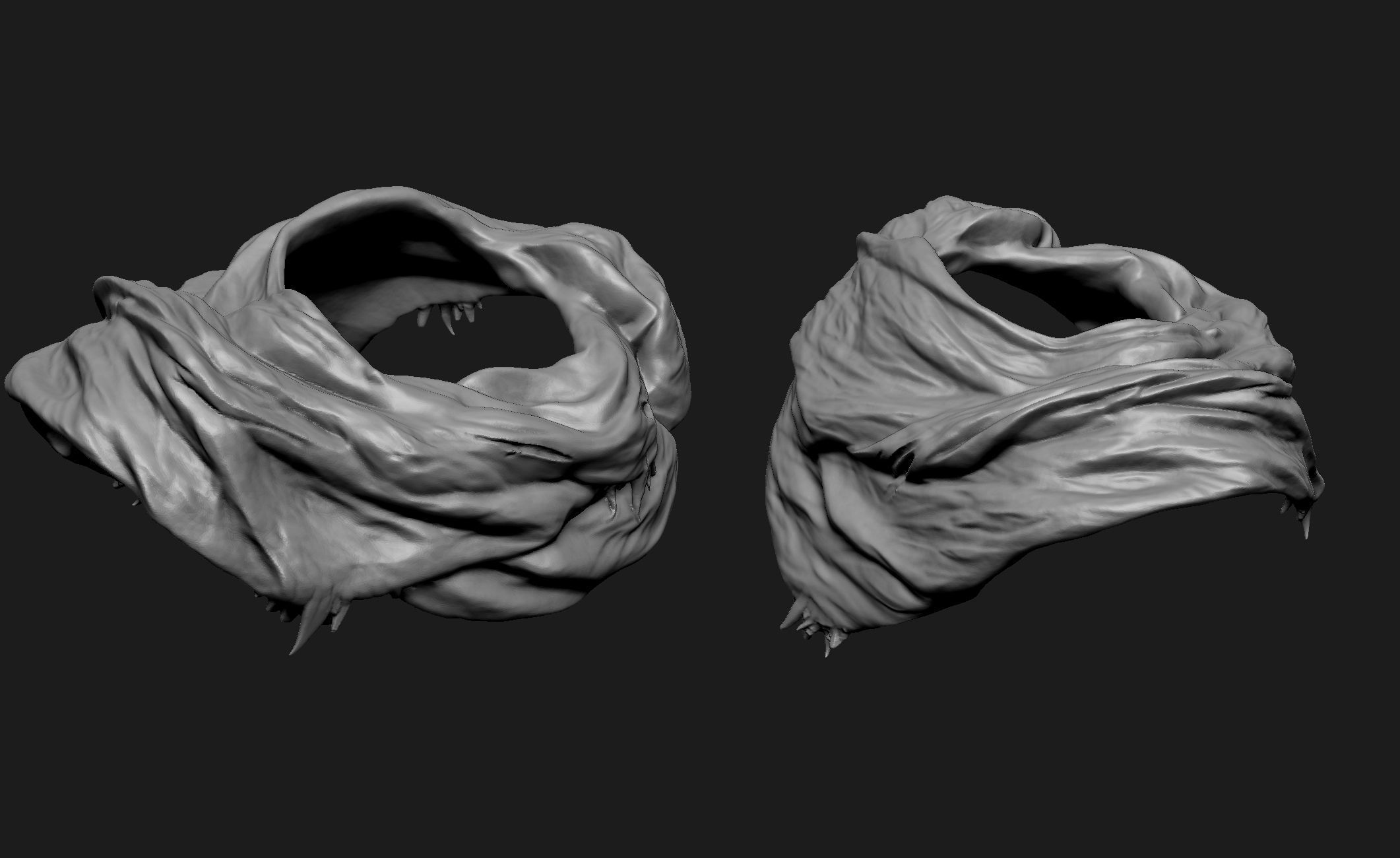 Scarfs for 3d Printable Characters Part 1 3D model_14
