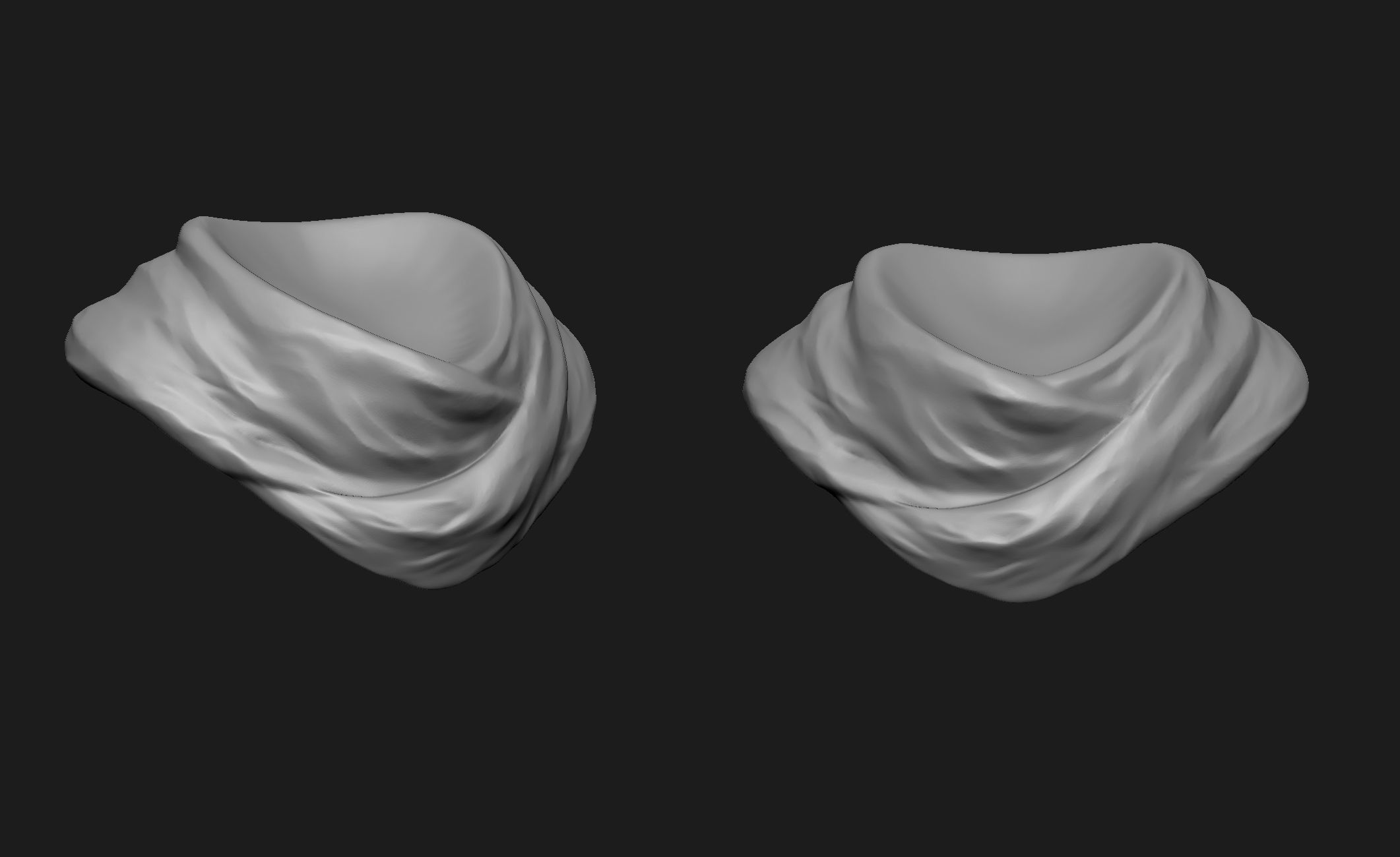 Scarfs for 3d Printable Characters Part 1 3D model_9