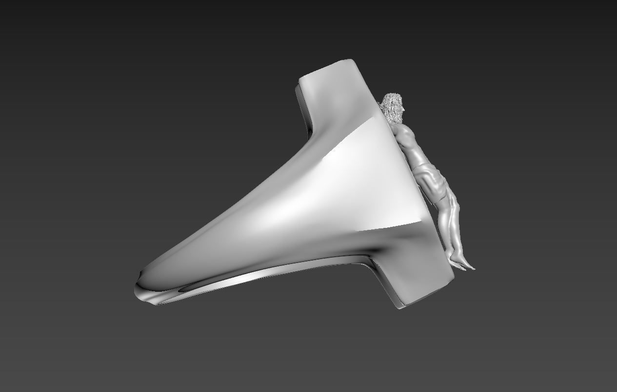 Jesus ring 3 3D print model_7