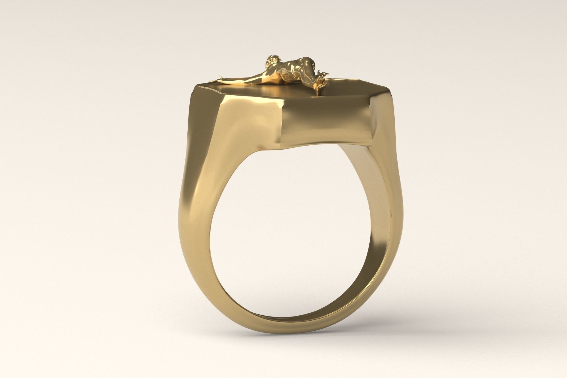Jesus ring 3 3D print model_1