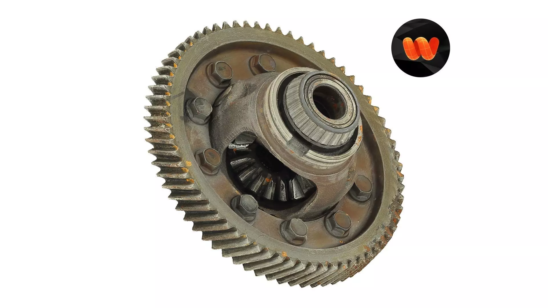 Roller Bearing and Gear Raw Scanned 3D model_0