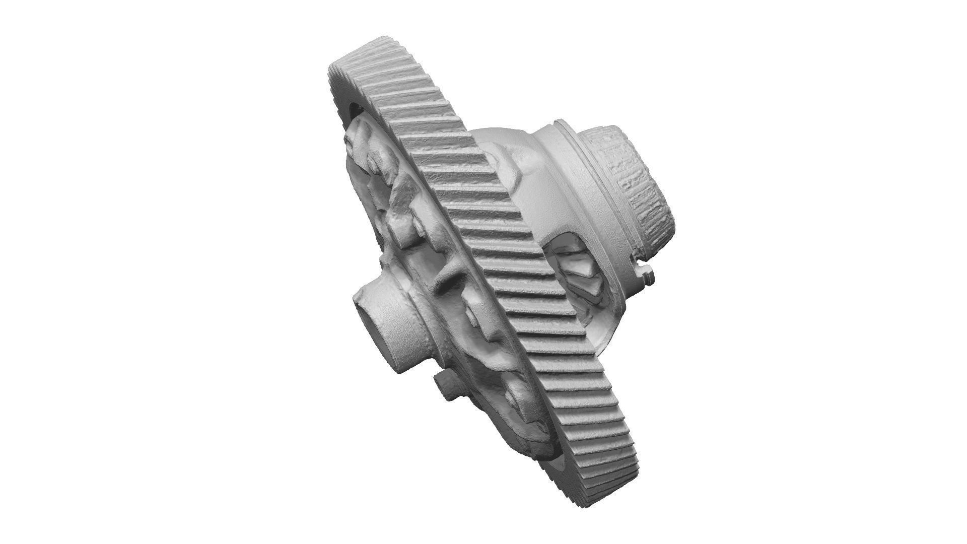 Roller Bearing and Gear Raw Scanned 3D model_9