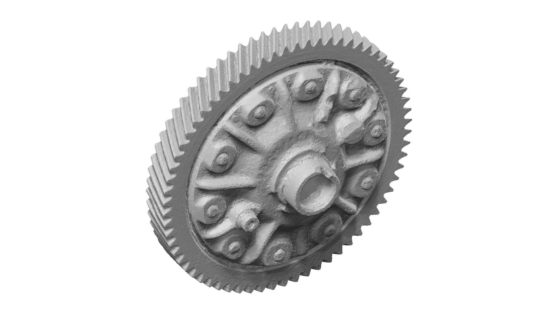Roller Bearing and Gear Raw Scanned 3D model_11