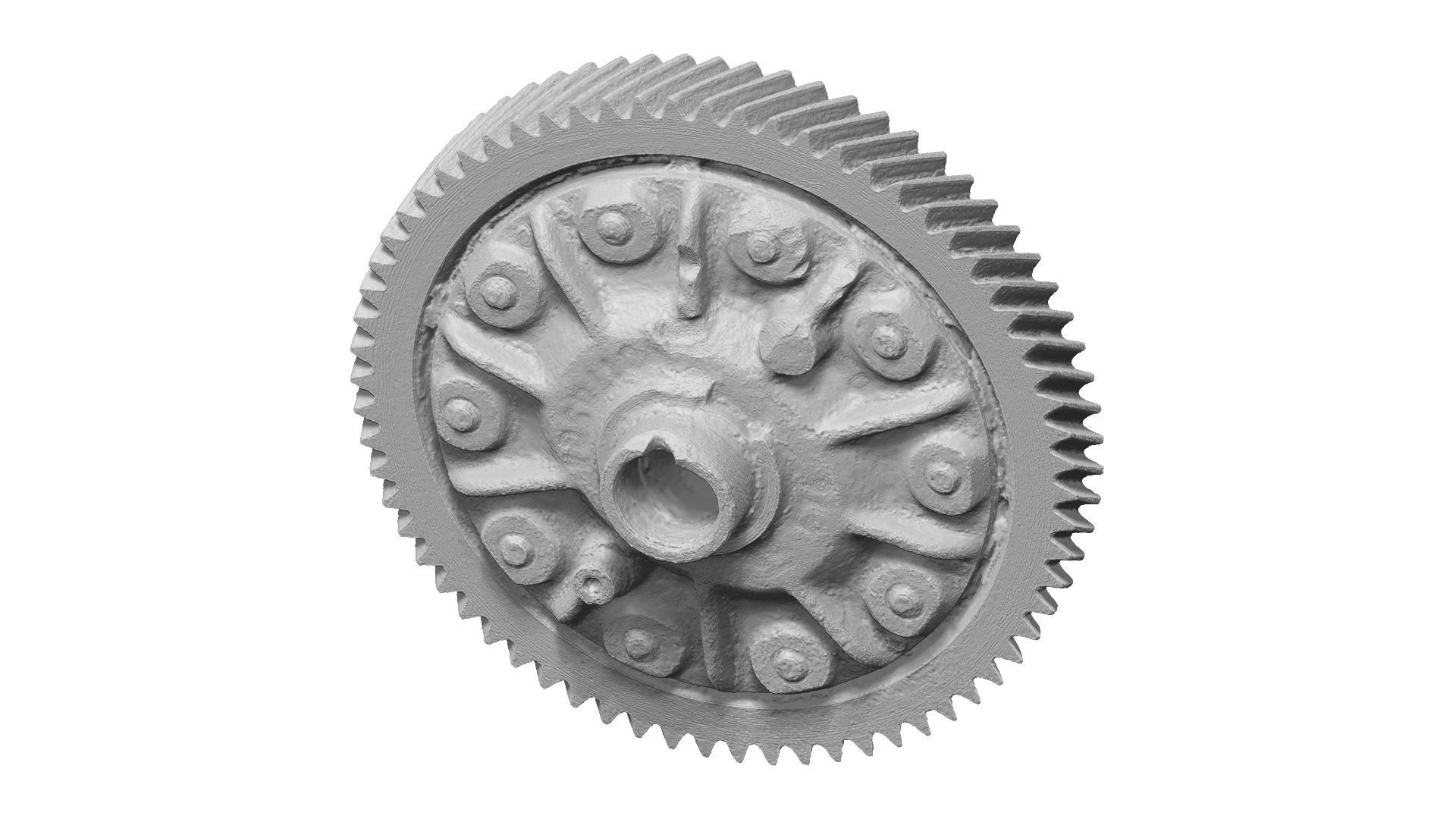Roller Bearing and Gear Raw Scanned 3D model_10