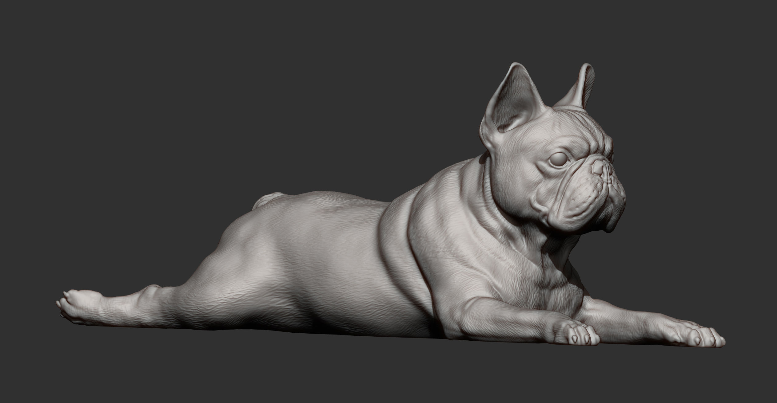 French Bulldog 3D print model_4