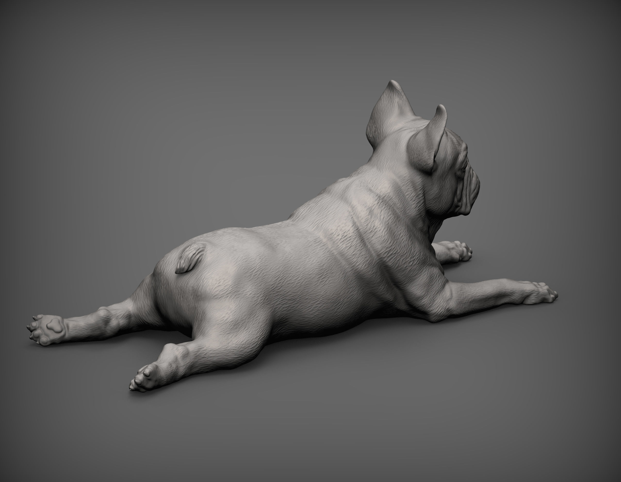 French Bulldog 3D print model_2