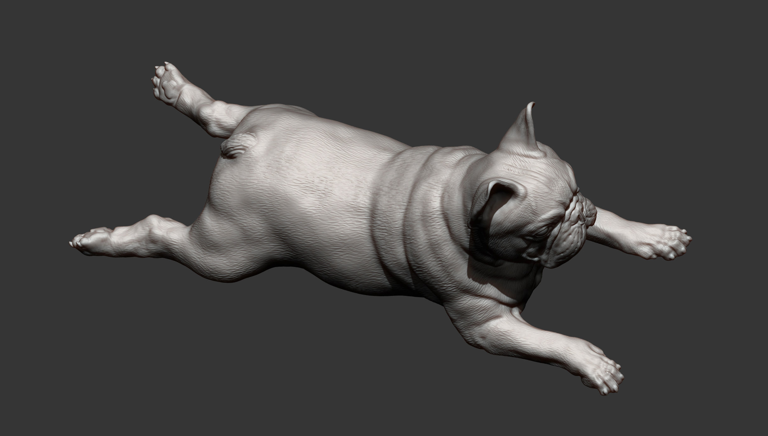 French Bulldog 3D print model_8
