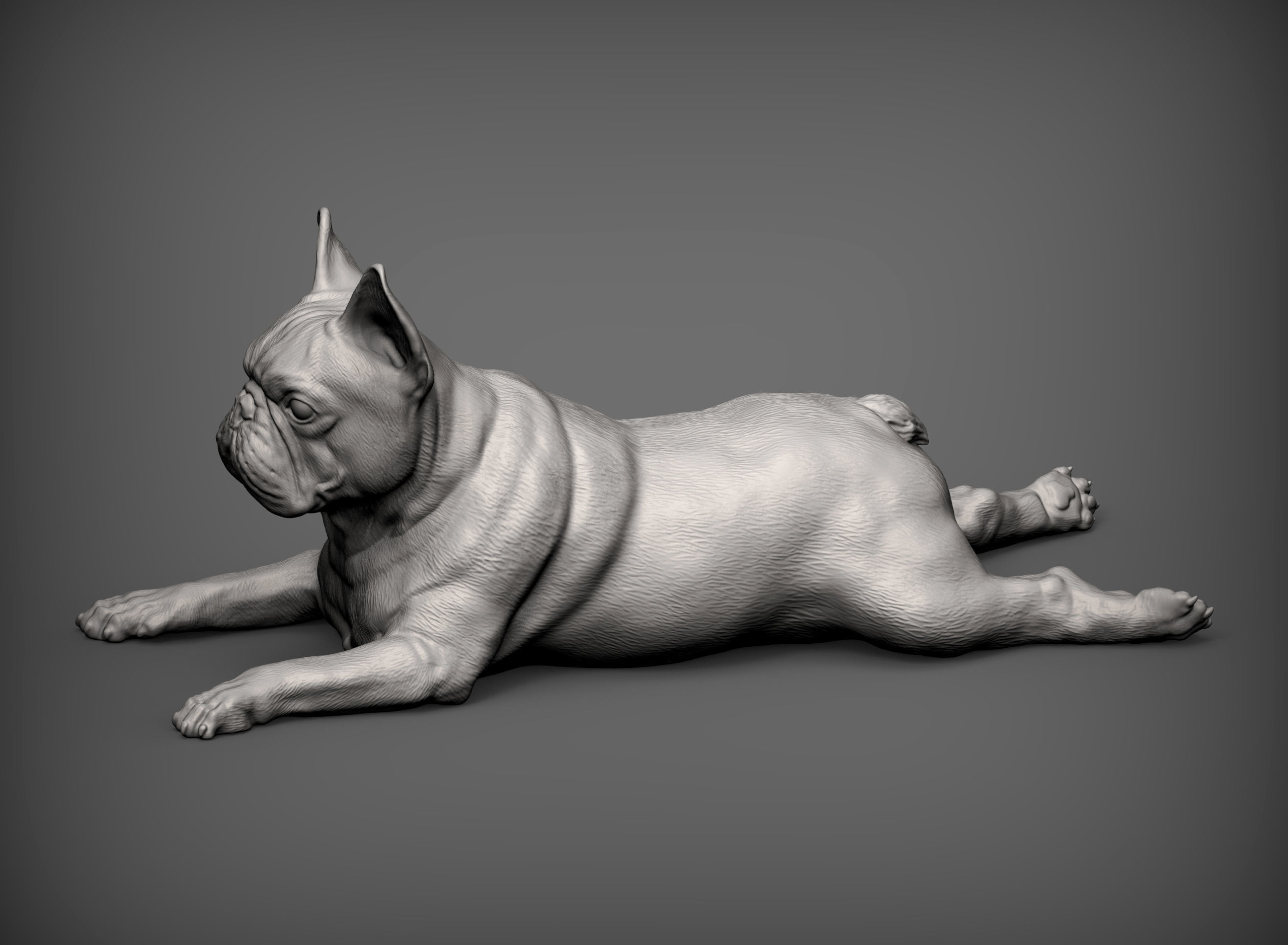 French Bulldog 3D print model_1