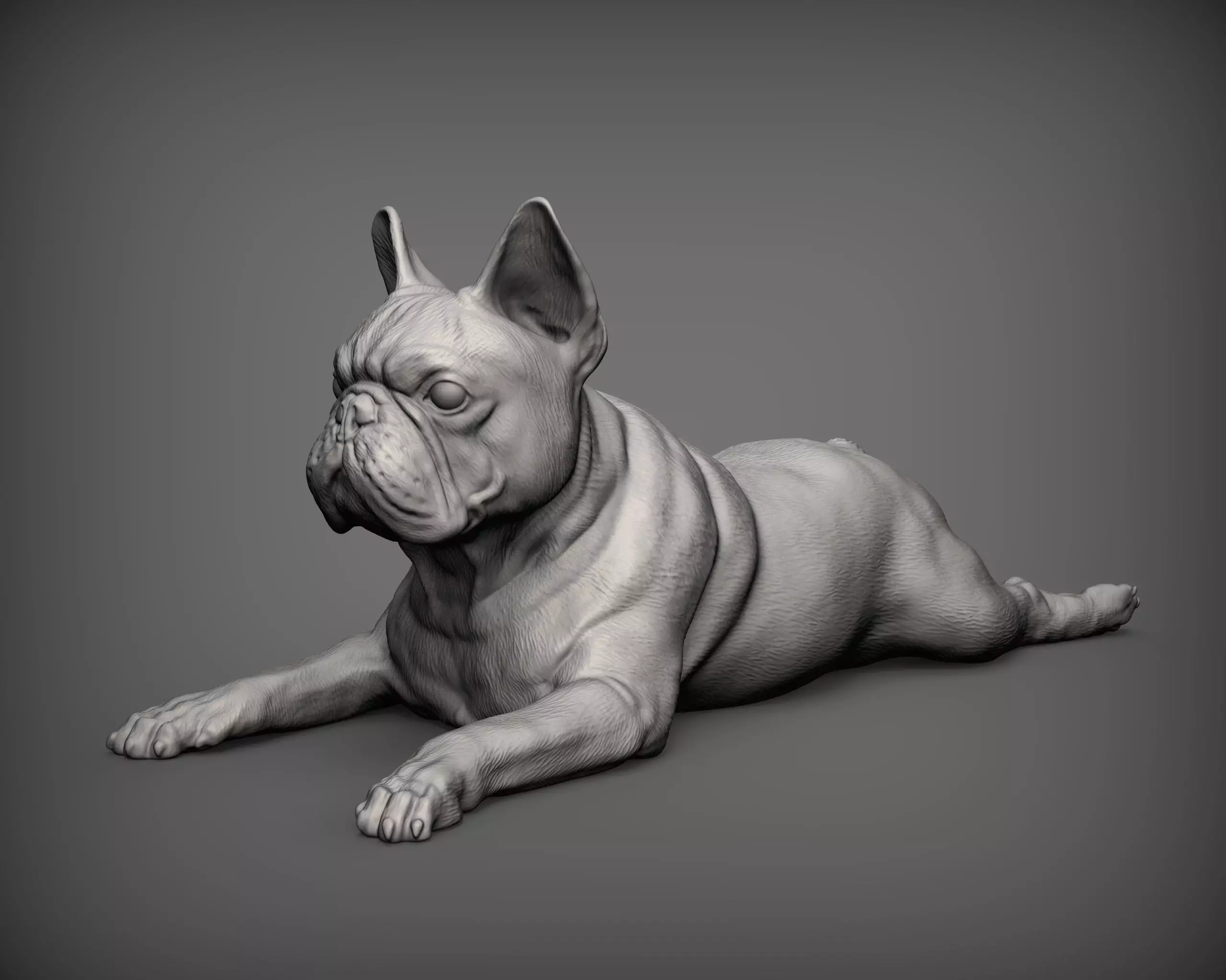 French Bulldog 3D print model_0