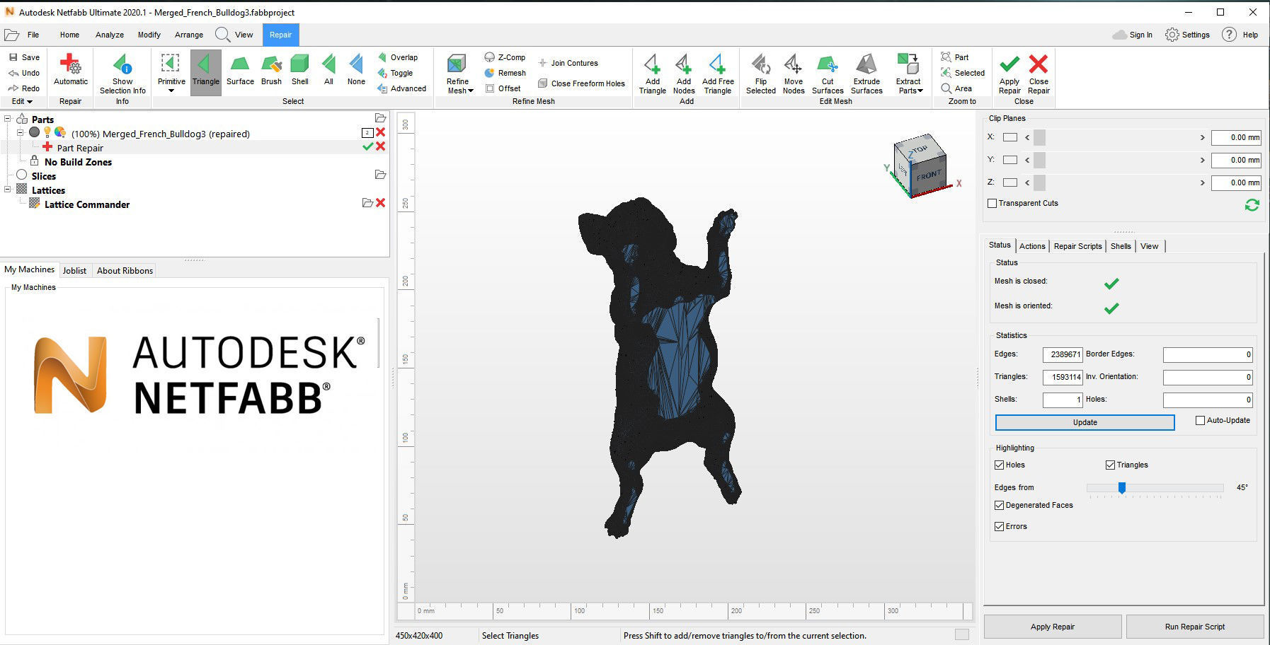 French Bulldog 3D print model_9