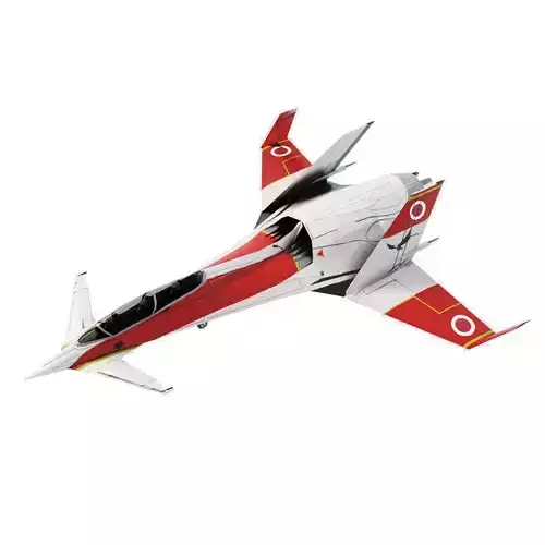 I-20 Firehawk concept jet fighter Low-poly 3D model