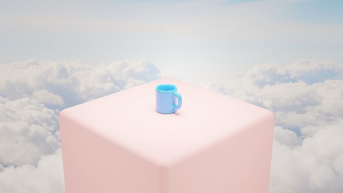 nice cup of coffe Low-poly 3D model