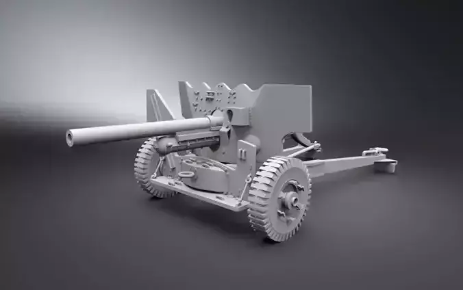 QF6 Pounder Scale model  3D print model