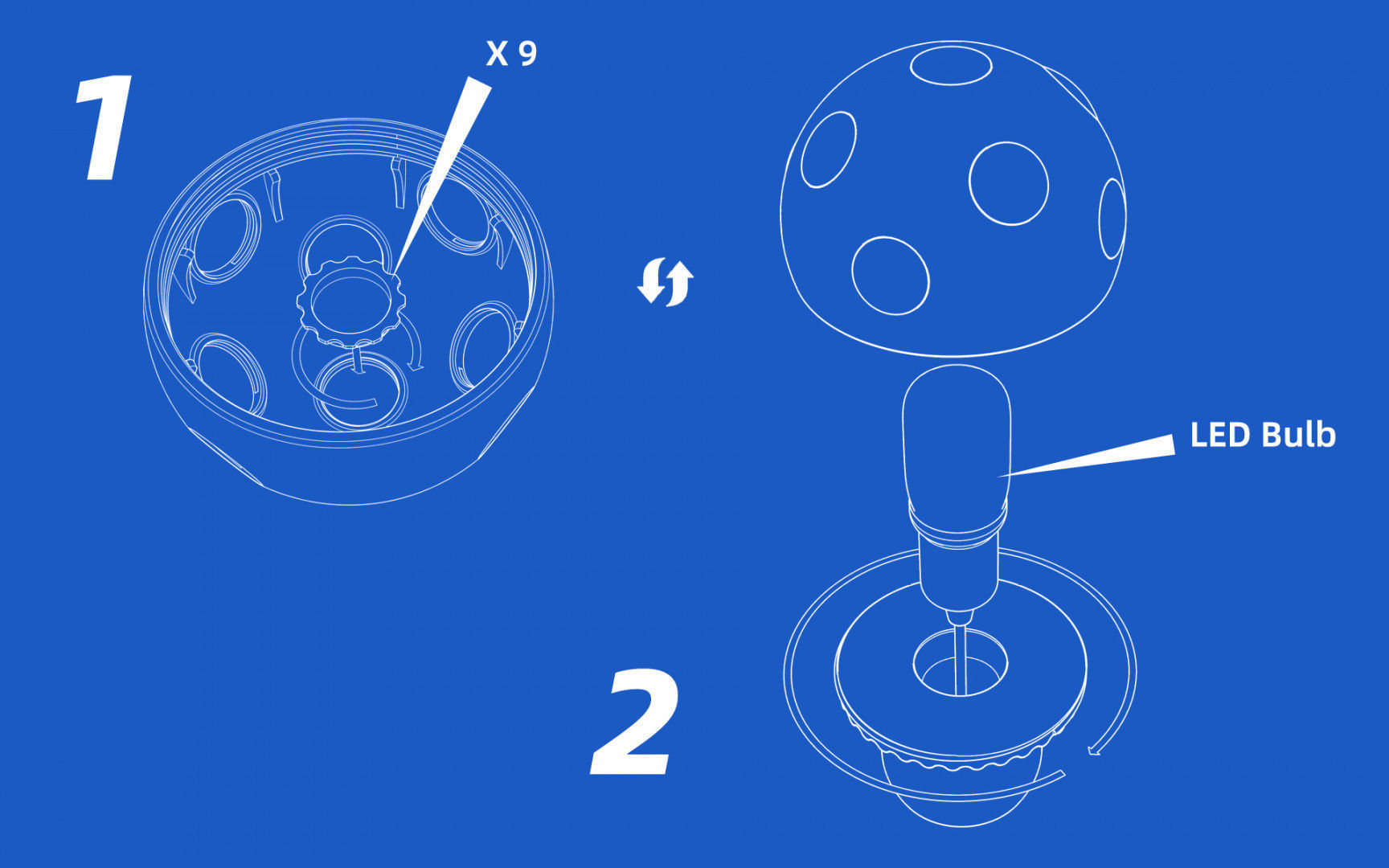 Mushroom Lamp  3D print model_2