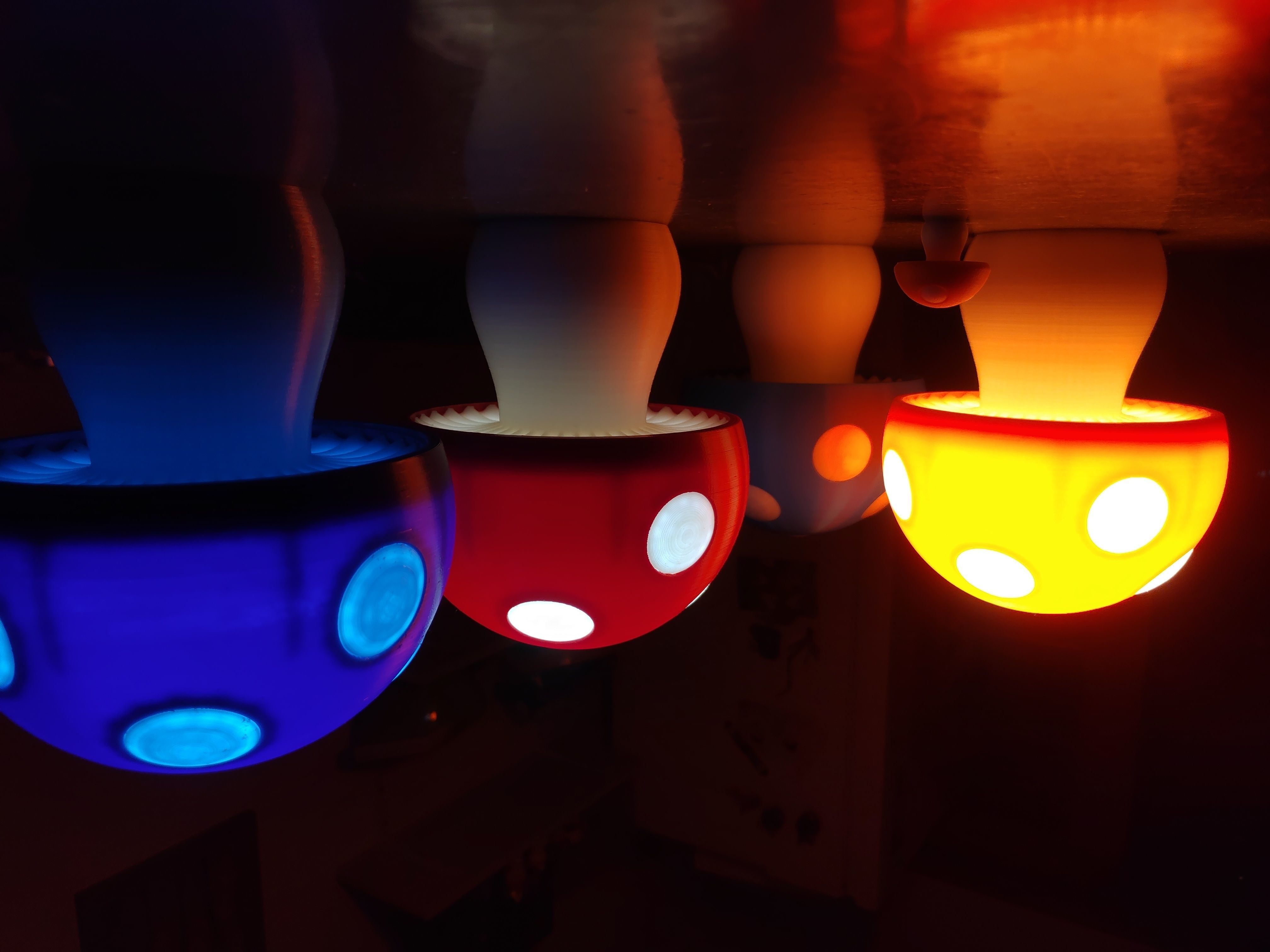 Mushroom Lamp  3D print model_5