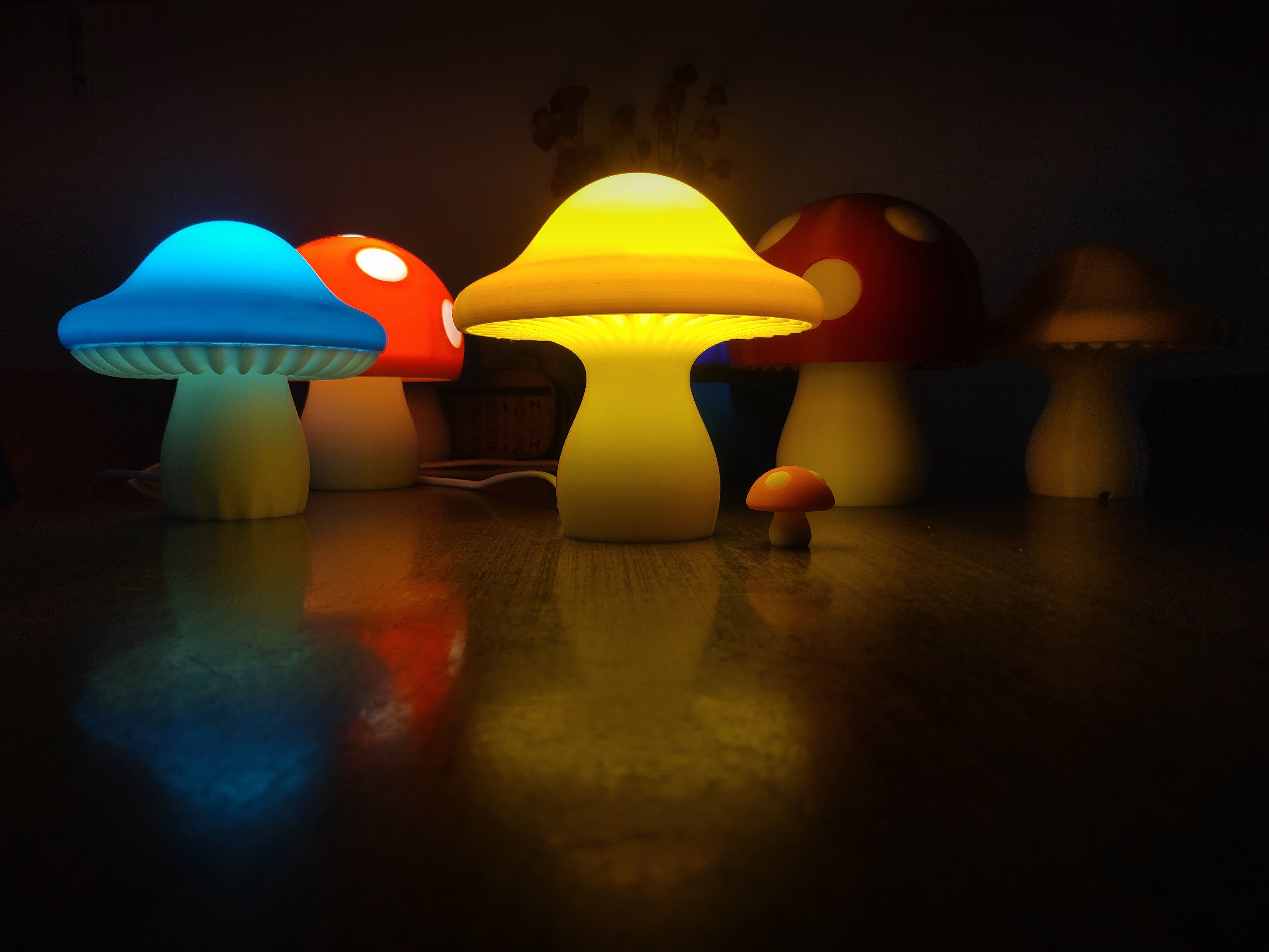 Mushroom Lamp B 3D print model_1