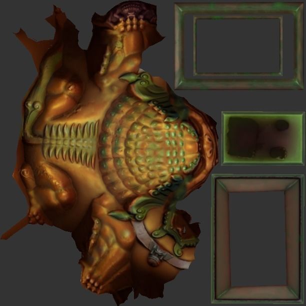 Japan PBR Lion Statue and printable Low-poly 3D model_5