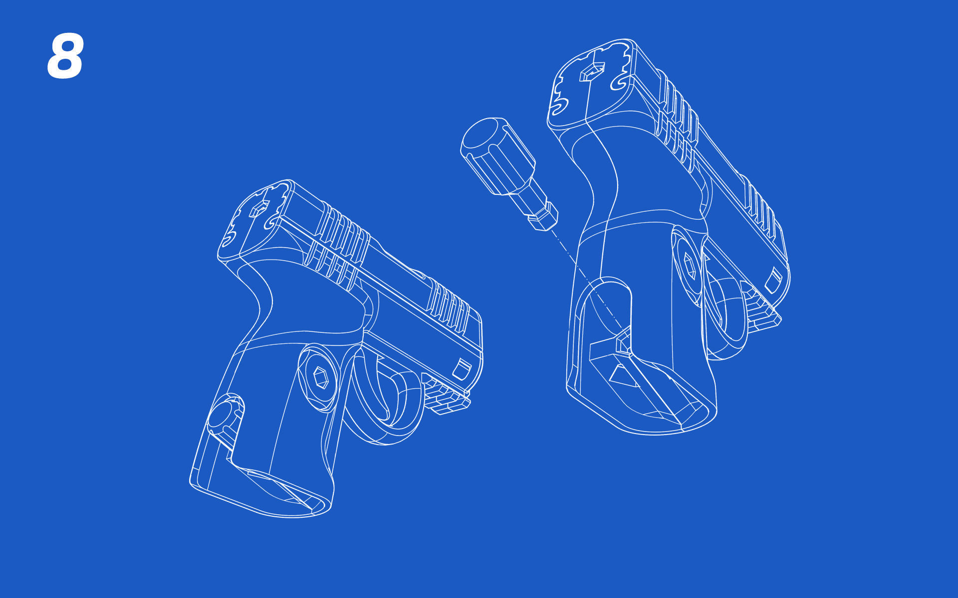 Toy Pistol 3D print model_11