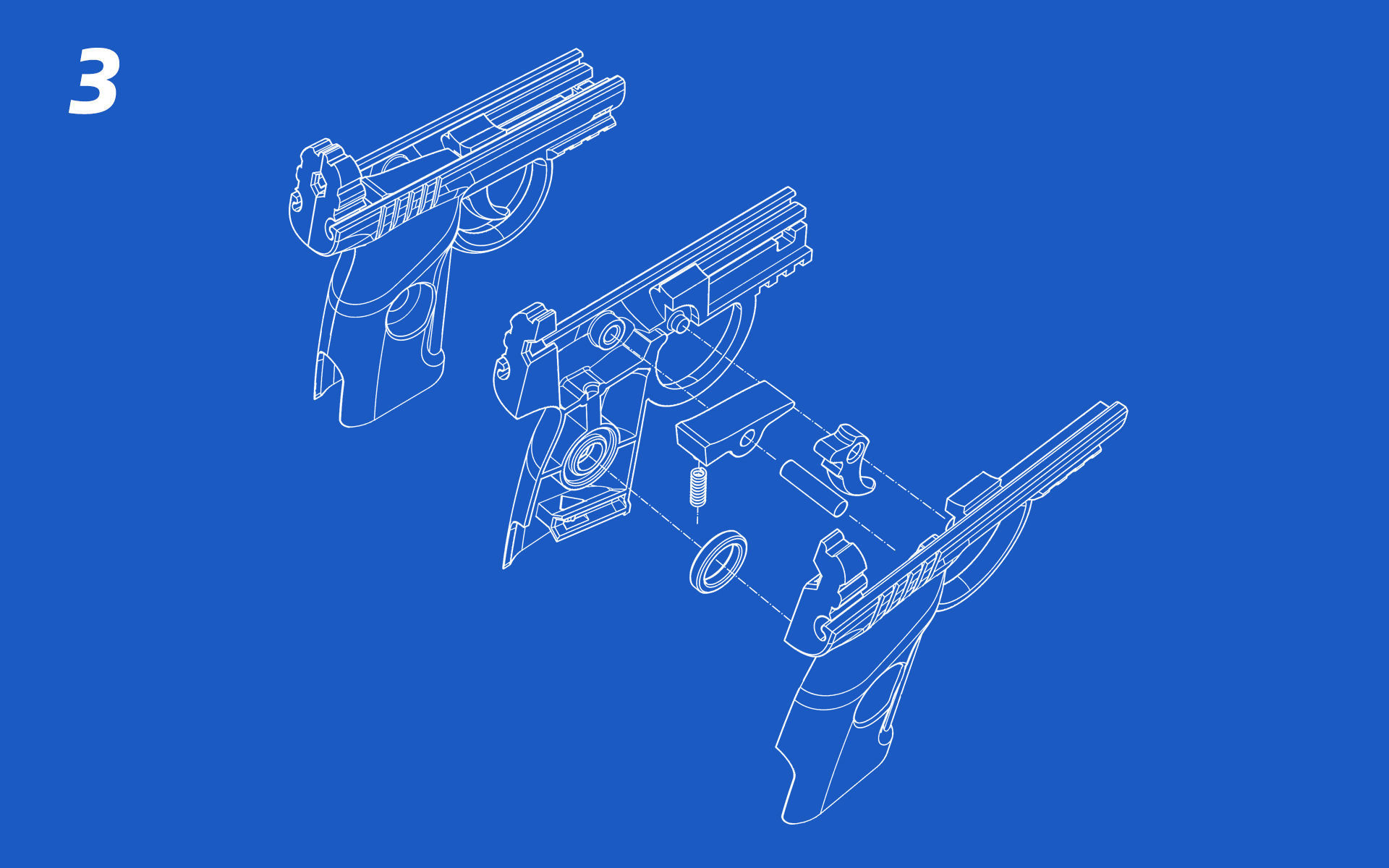 Toy Pistol 3D print model_6