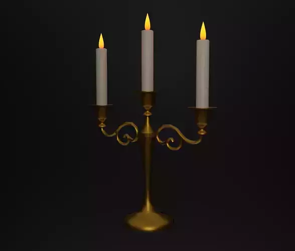 Candlestick golden candle