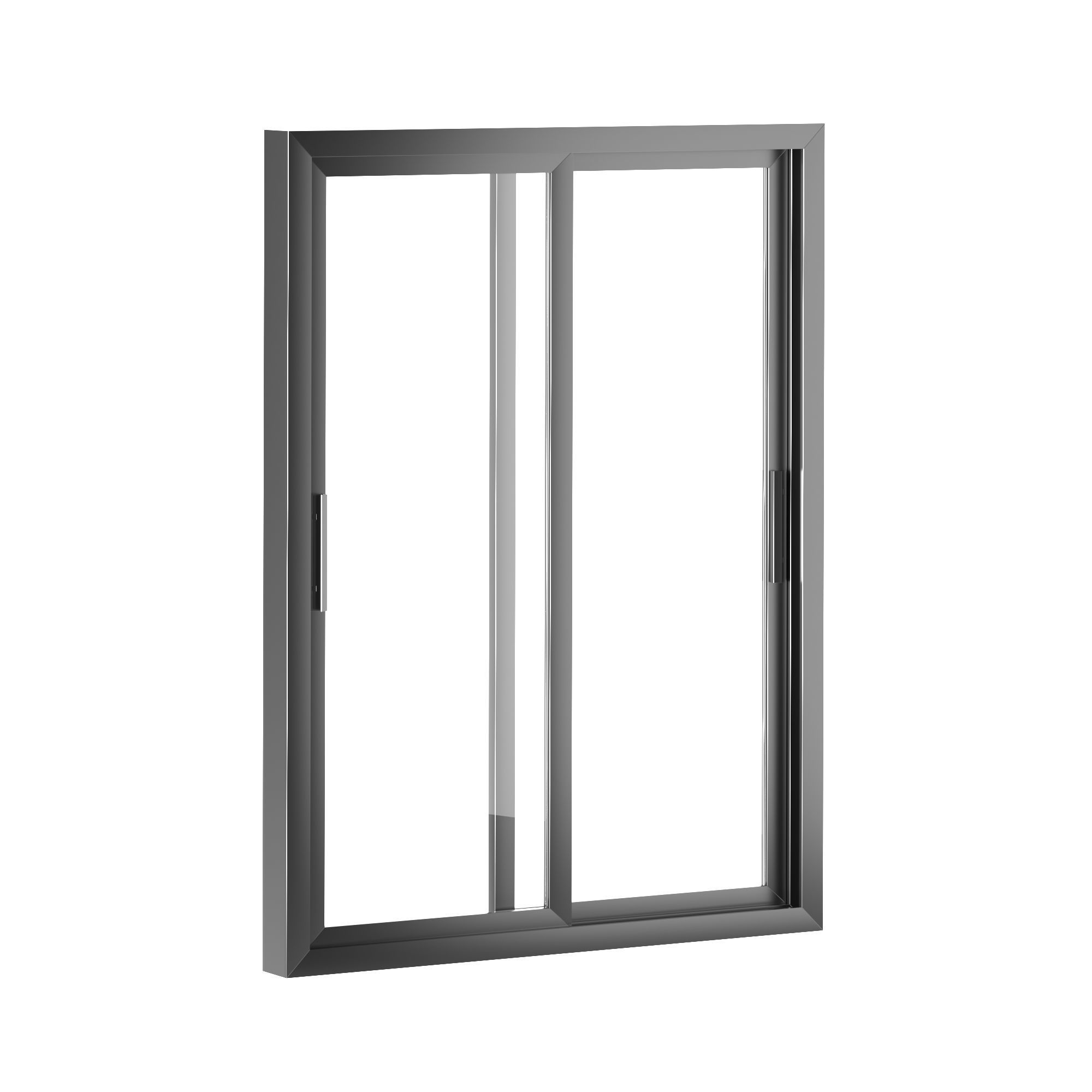 Aluminum Sliding Windows 3D model_9