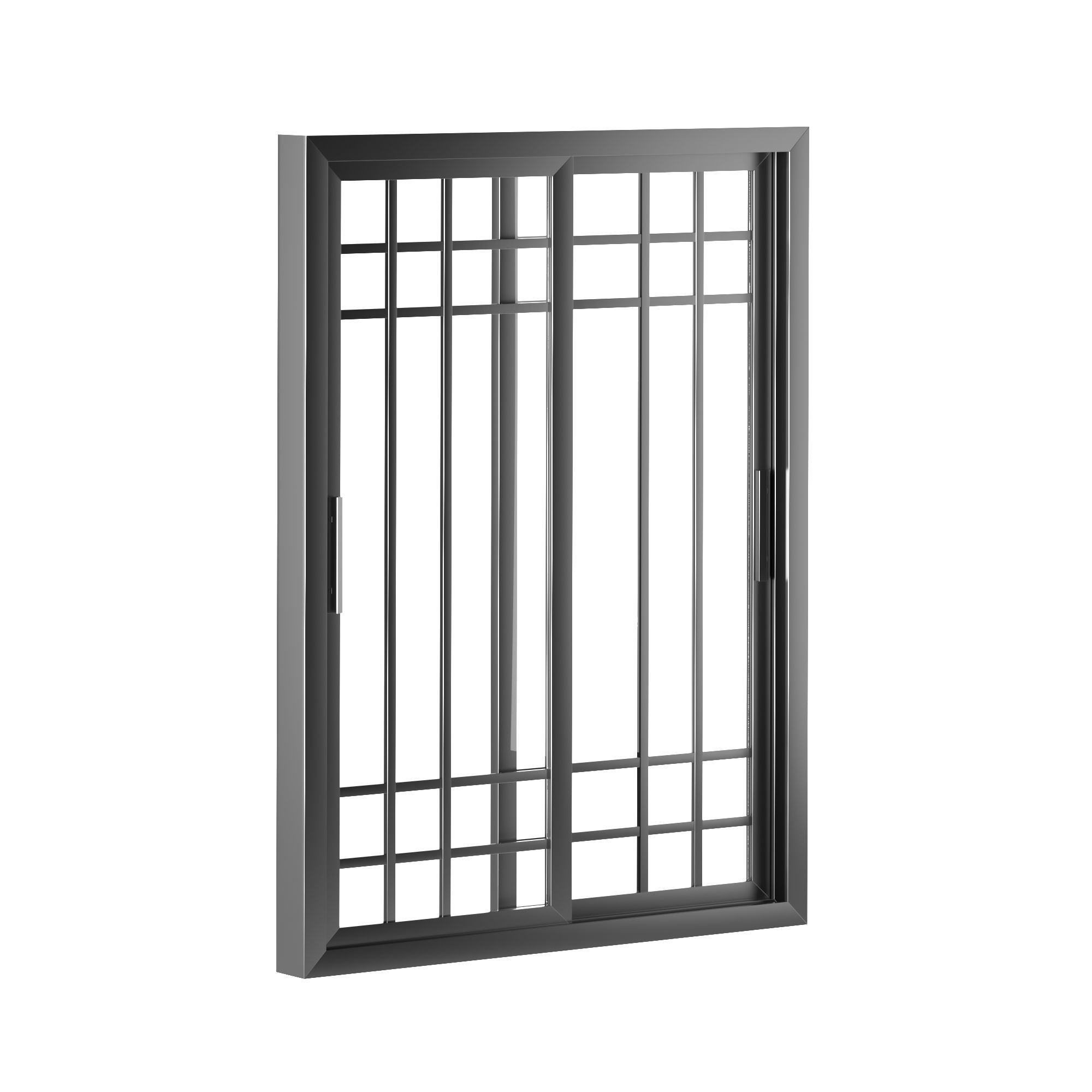 Aluminum Sliding Windows 3D model_13