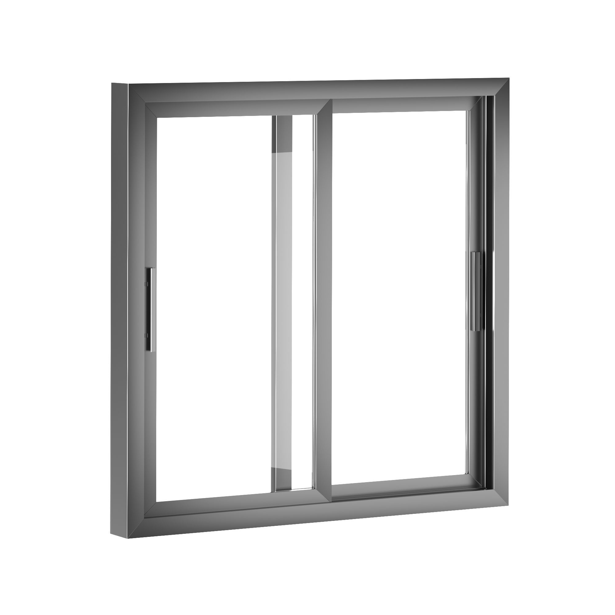 Aluminum Sliding Windows 3D model_8