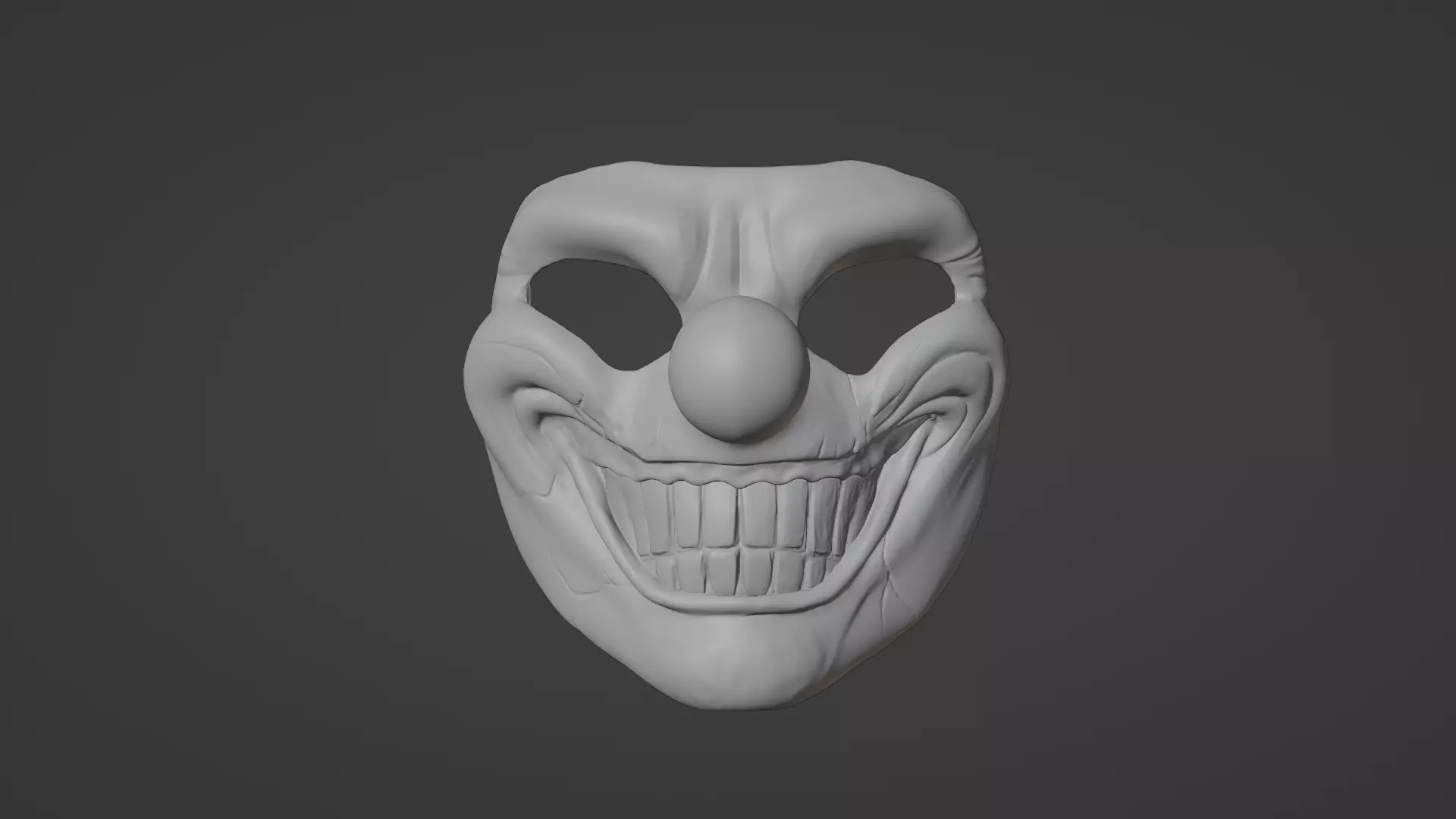  Sweet tooth mask butcher clow from twisted metal show  3D print model_0