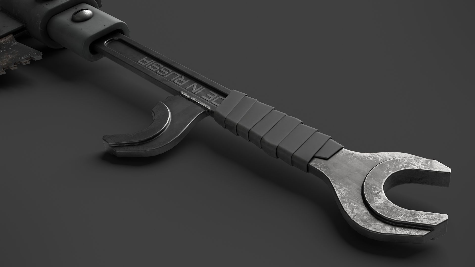 Modifiable Strike Weapon 12 Low-poly 3D model_7