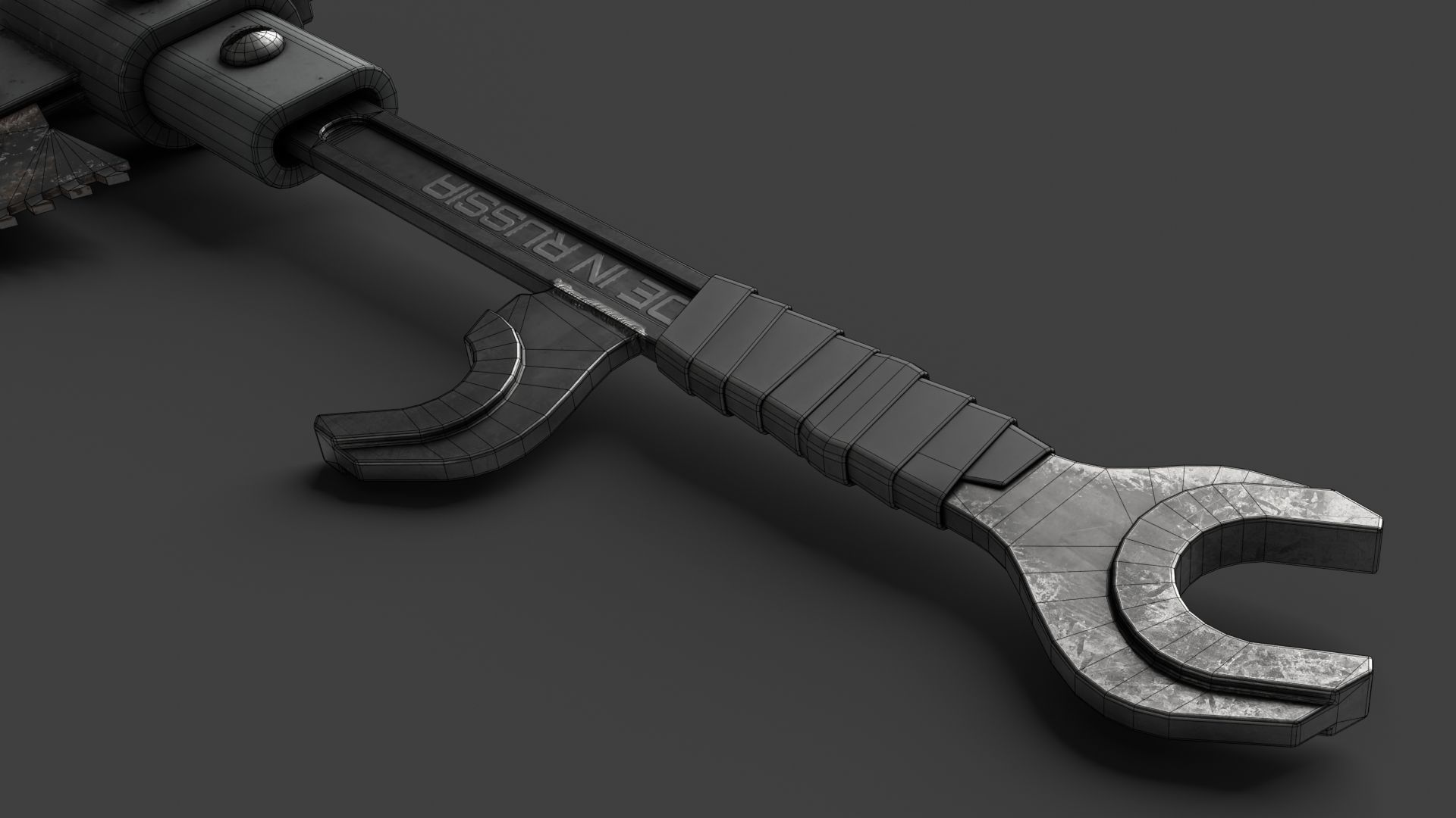 Modifiable Strike Weapon 12 Low-poly 3D model_17