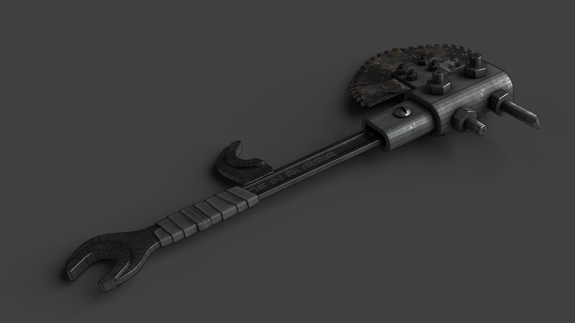Modifiable Strike Weapon 12 Low-poly 3D model_12