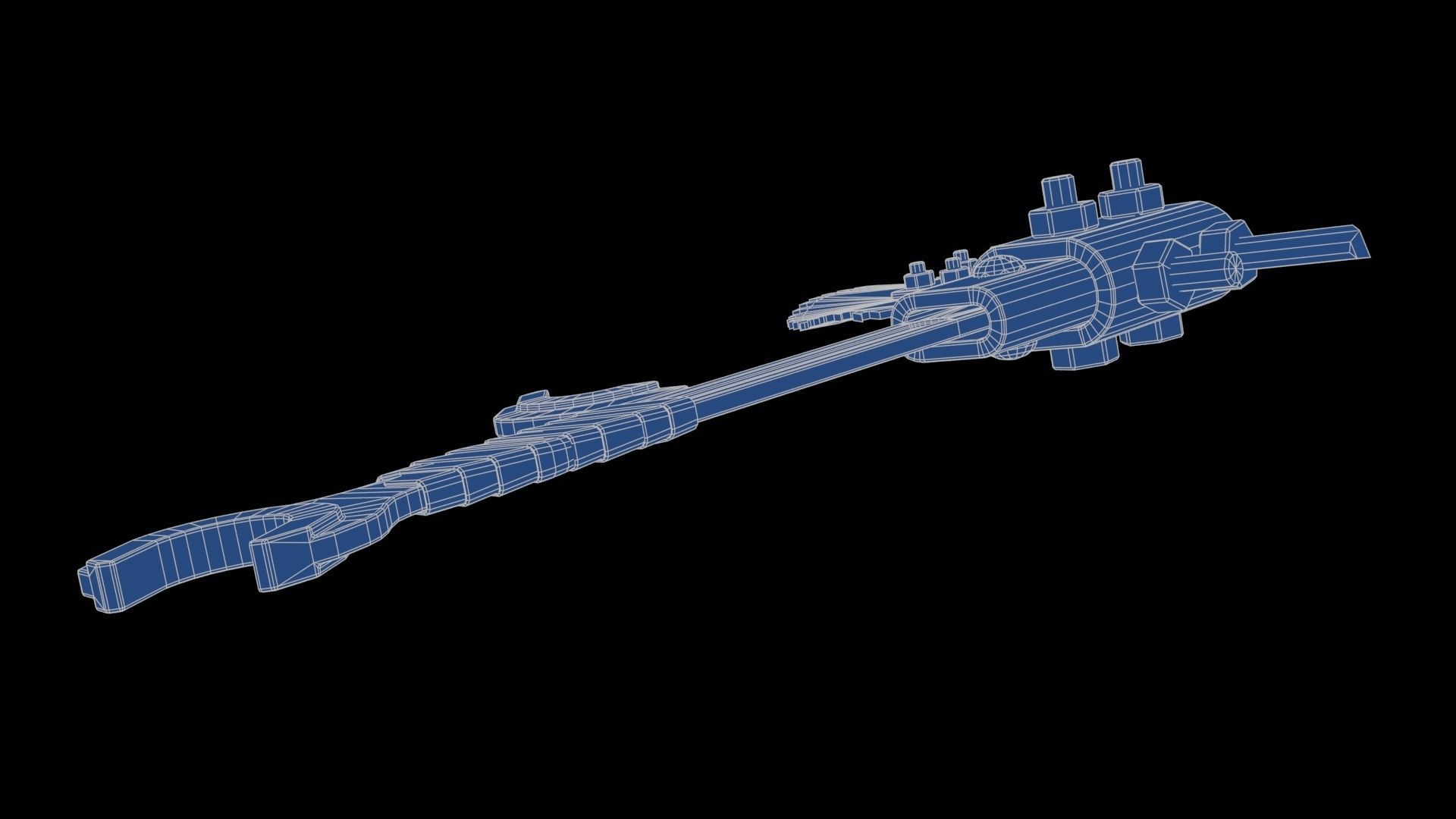 Modifiable Strike Weapon 12 Low-poly 3D model_26